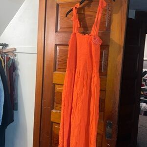 Women’s orange dress